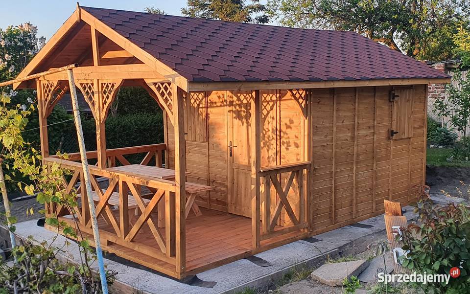 Domek letniskowy ogrodowy altana drewniana Altany i wiaty Zimnowoda sprzedam
