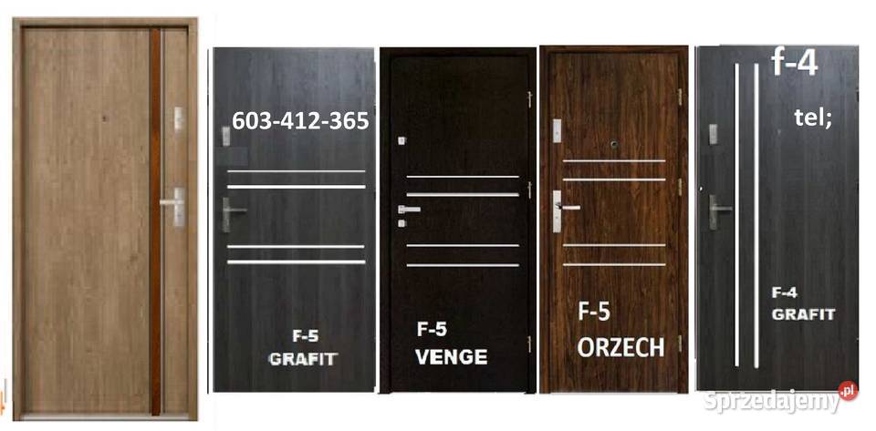 Drzwi z montażem wewnąrezklatkowe ZEWNĘTRZNE śląskie Tychy