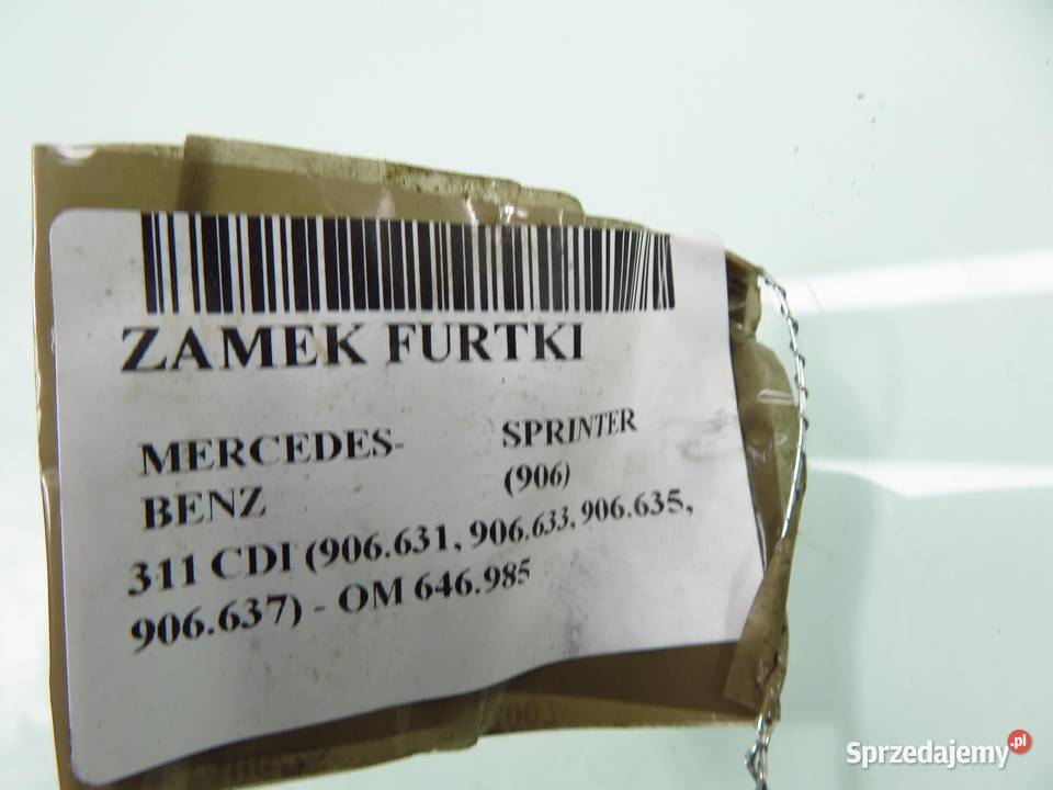 ZAMEK DRZWI TYLNY MERCEDESBENZ SPRINTER 906 małopolskie