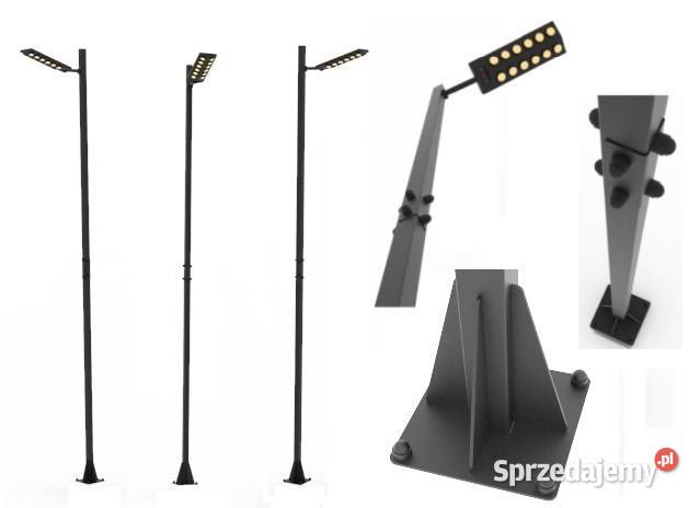 Lampa ogrodowa solarna LED wysoka wieniec Jeżowe