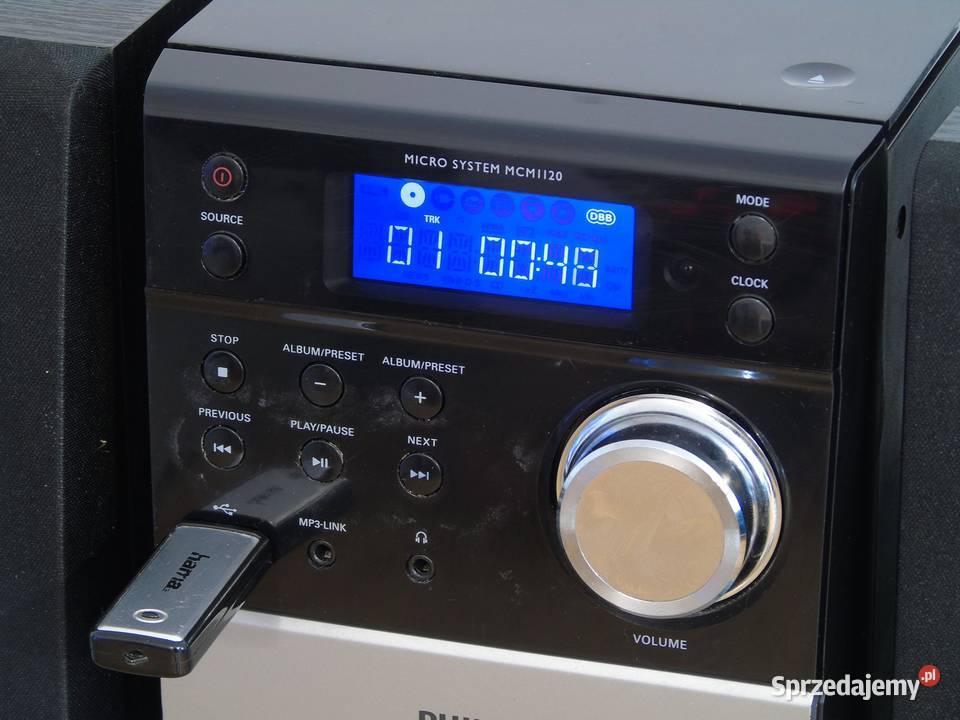Wieża Philips MCM 1120 CD USB mp3 mag kolumny Jasło