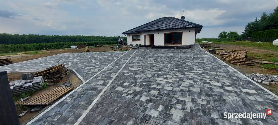 Schody tarasy z kostki brukowej Palisada palinea