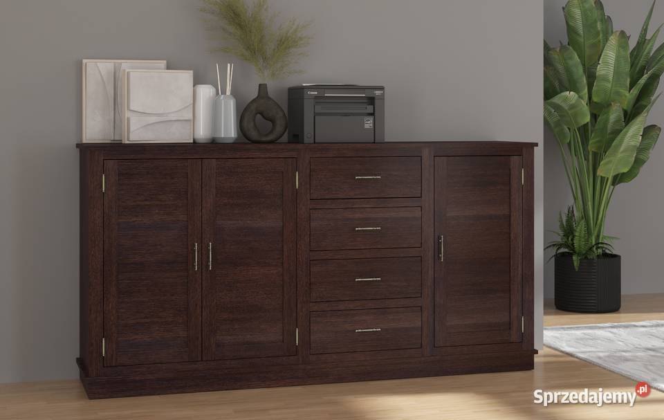 Komoda do salonu drewniana dębowa bukowa 200cm Zielona Góra