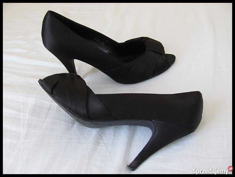 Czarne czółenka rozmiar 39 wkładka skórzana 25 Płock