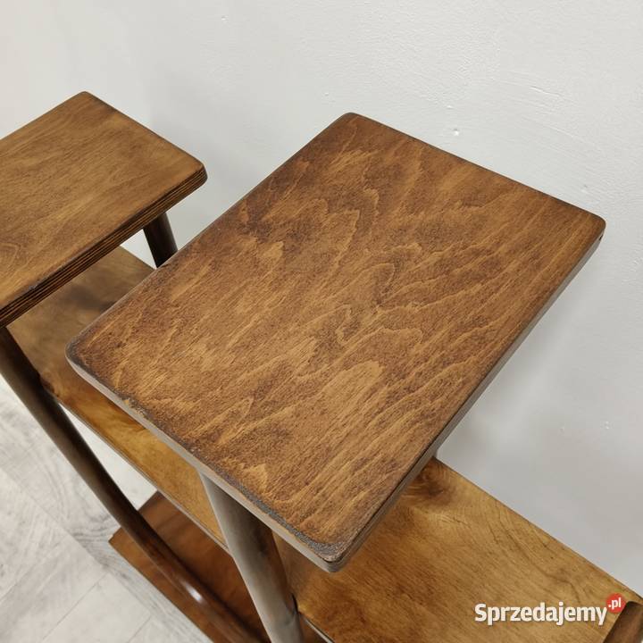 kwietnik stojący model Thonet gięty buk vintage łódzkie Radomsko