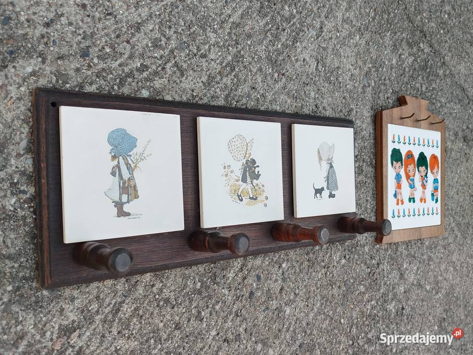 Wieszaki vintage para w stylu holenderskim Wieszaki