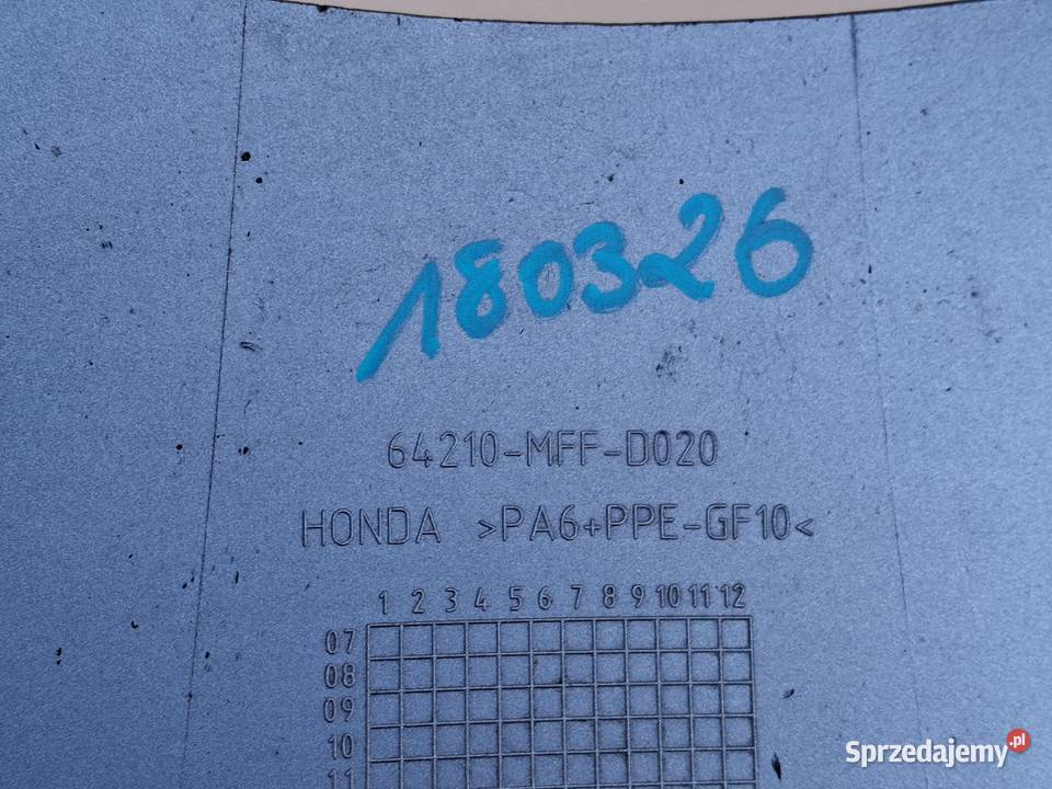 HONDA XL 700 TRANSALP XL700 PŁUG OSŁONA OWIEWKA lubuskie Bieleń