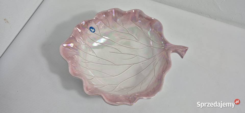 Vintage Misa Liść BERTONCELLO Italy Perłowa