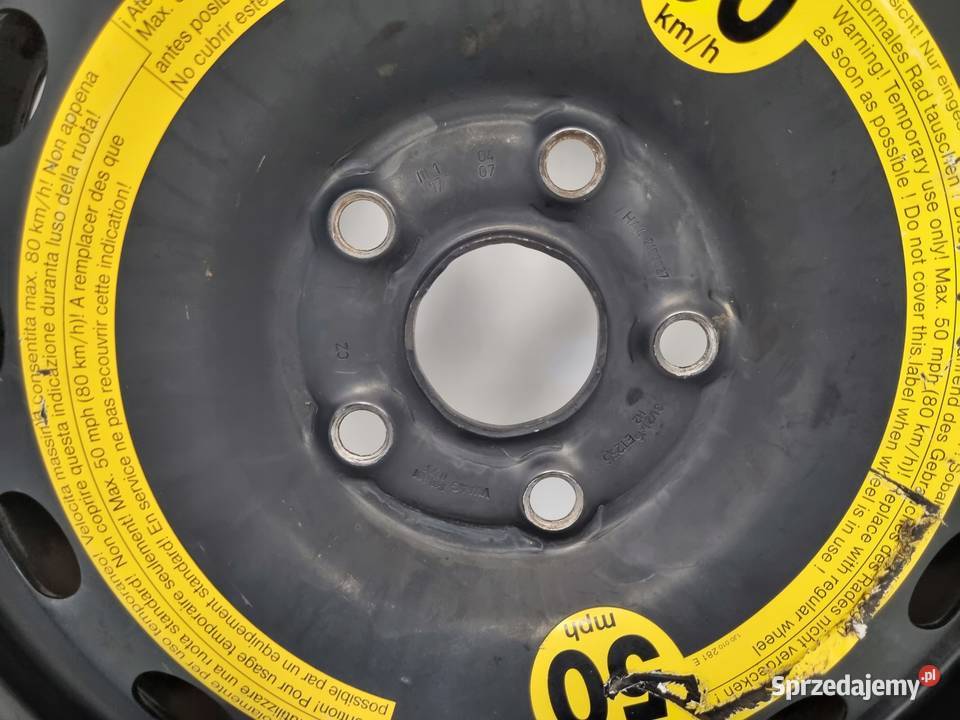 KOŁO DOJAZDOWE ZAPASOWE Audi Seat Vw Golf V Samochodowe Chełm