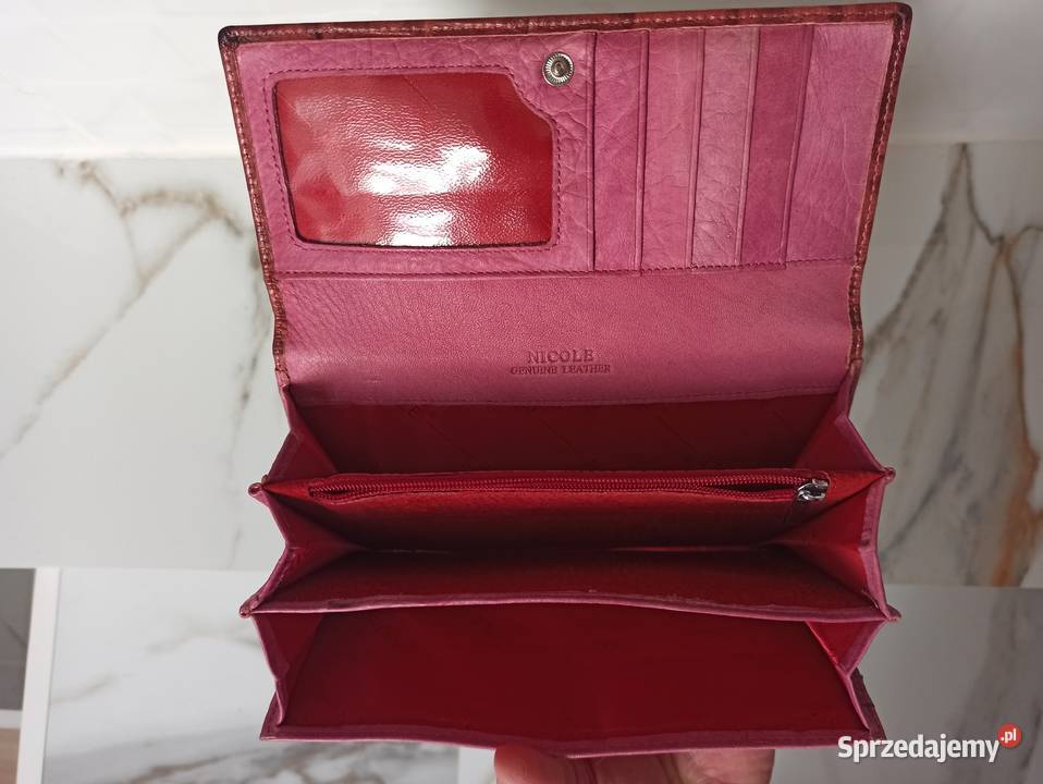 Portfel damski skrzany Nicole dolnośląskie Oława sprzedam