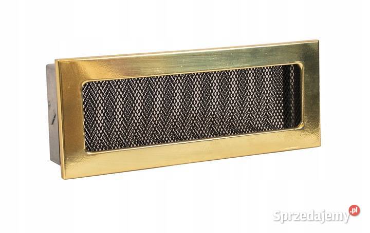 KRATKA WENTYLACYJNA METALOWA ZŁOTA 10X26 Skawina