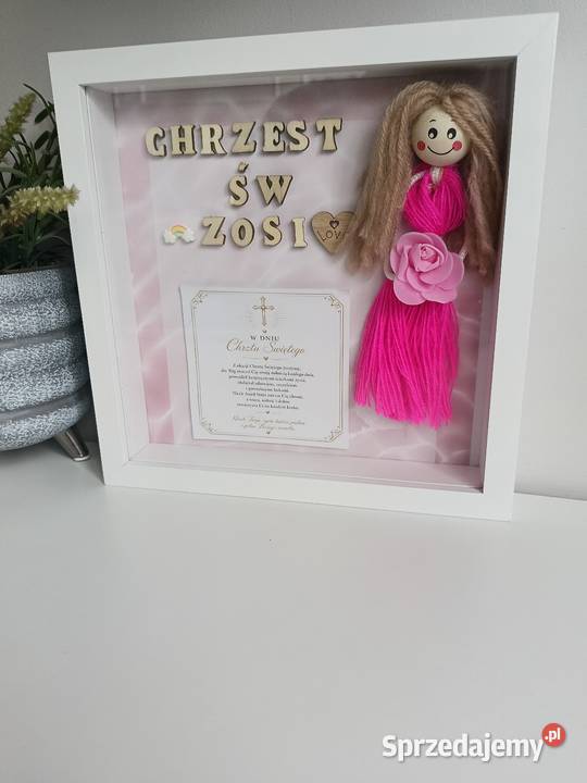 Personalizowana Ramka 3D na roczek urodziny śląskie Poręba