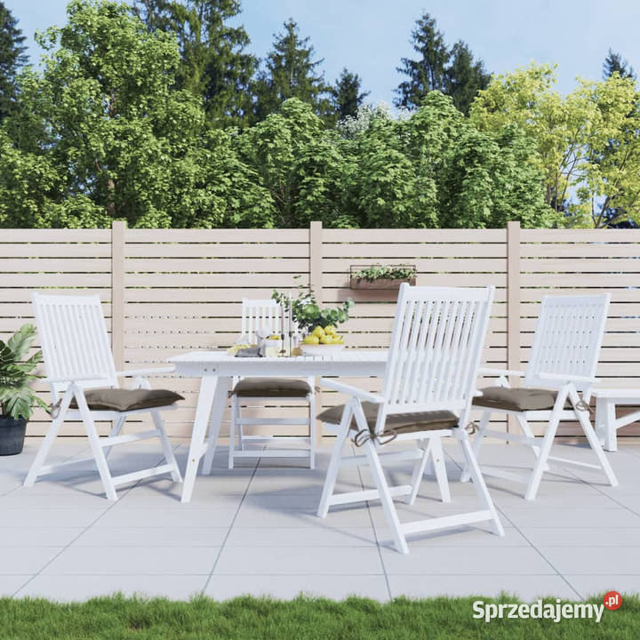 Poduszki na krzesła 4 taupe 40x40x7 tkanina mazowieckie Warszawa