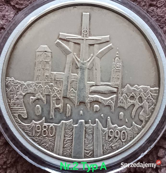 100 000 Solidarność 1990 r 2 Typ A mennicze Konin sprzedam