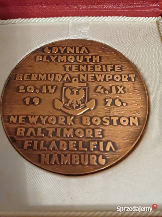 Medal okolicznościowy Dar Pomorza 1976 Gdynia