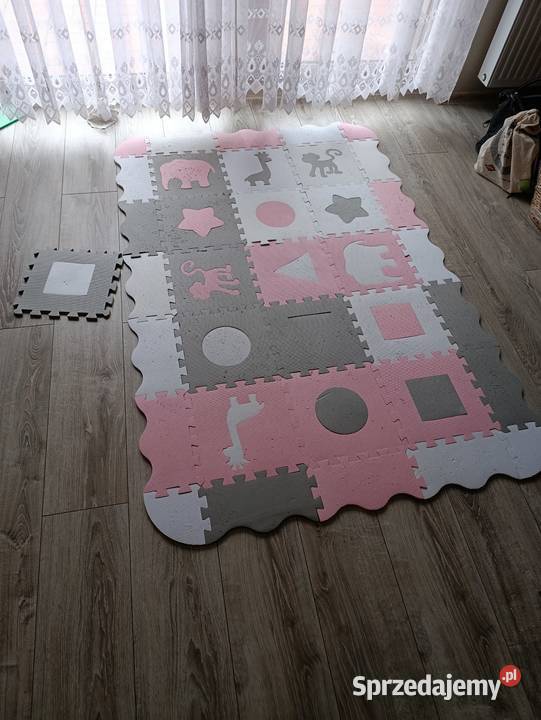 Mata Piankowa XL Dzieci Puzzle Zwierzątka