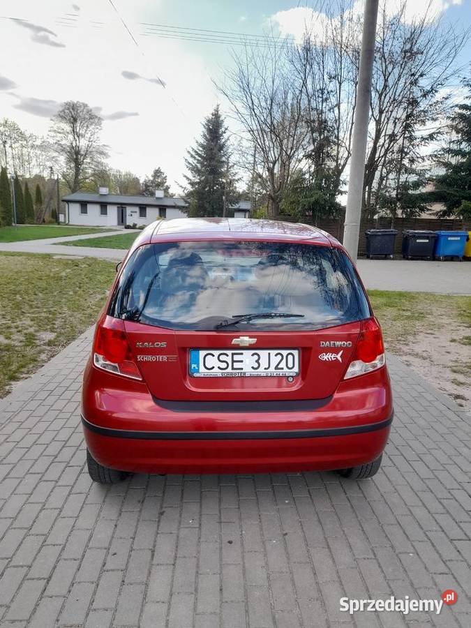 Kalos 2003 14benzyna 198 przebiegi zdrowy czysty Sępólno Krajeńskie