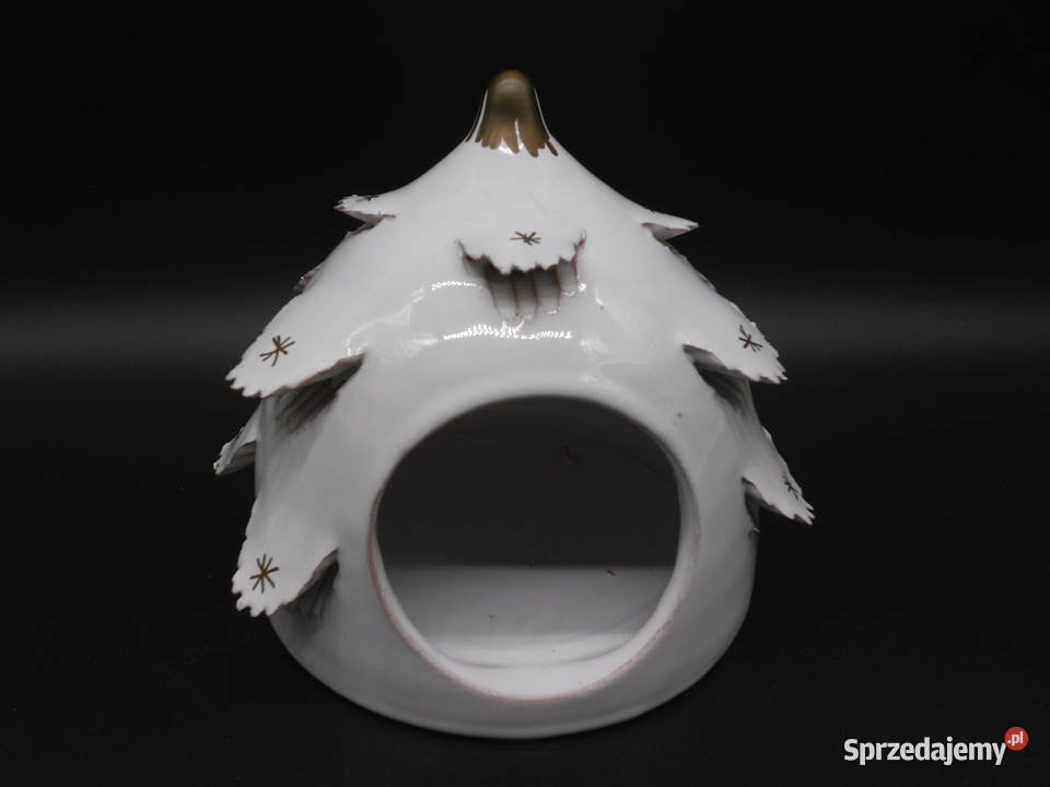 Ceramiczny Lampion Świąteczny Choinka ze Raszków