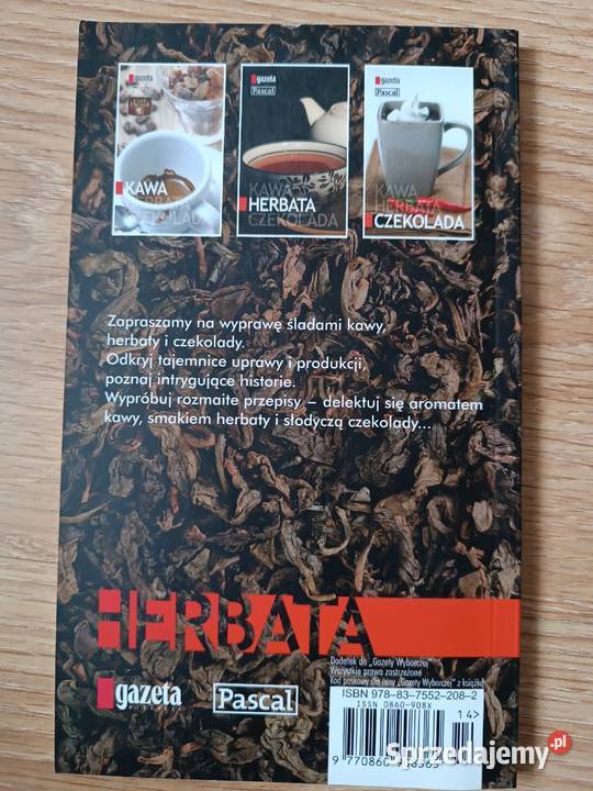 Zestaw herbaciany kubki i książka Szczyrk