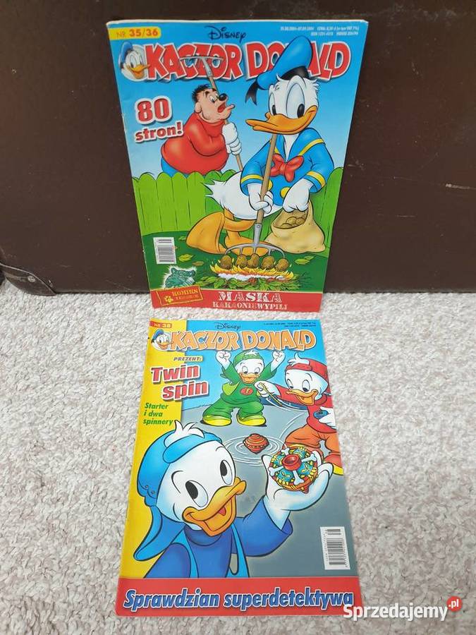 Kaczor Donald zestaw 2 komiksów 2004 Gdynia