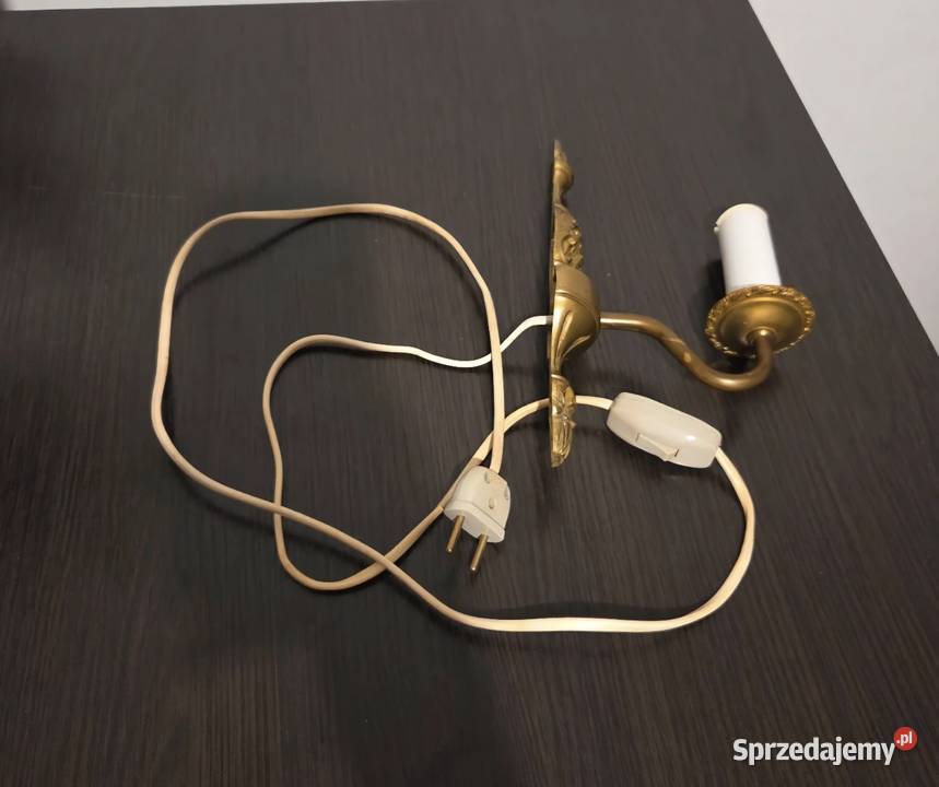 Kinkiet mosiądz vintage Poznań