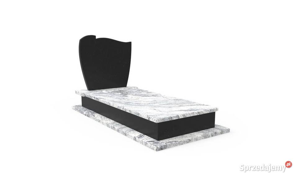 Nagrobek Granitowy Budżetowy 180 x 80 Czarno łódzkie