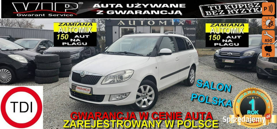 koda Fabia 16 TDI klimatyzacja alufelgi Świdnica