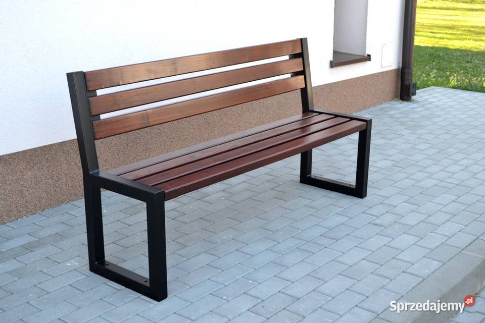 Ławka z oparciem Parkowa Ogrodowa Miejska