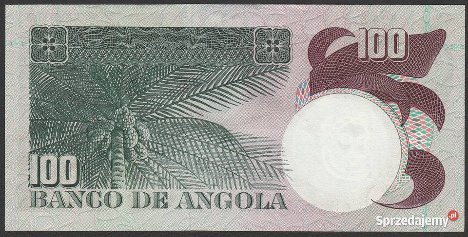 ANGOLA 100 ESCUDOS 1973 STAN BANKOWY UNC Łódź