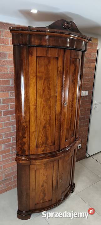 Piękny kątnik biedermeier antyk Łagów sprzedam
