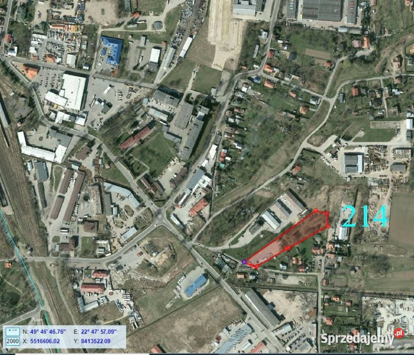 Działka z WZ w strefie usługmagaz w Przemyślu asfalt Przemyśl