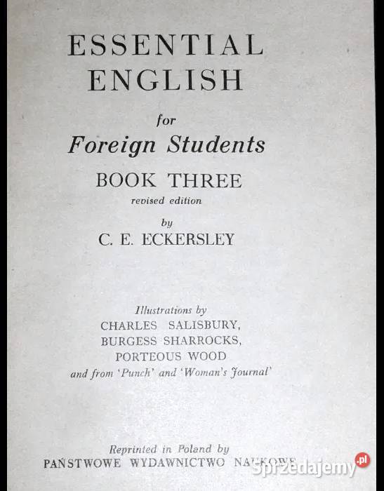 Essential English for Foreign Students Book 3 G Chełm