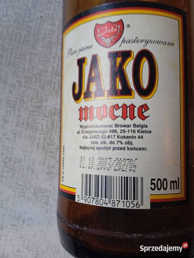 Butelka 05 l piwa Jako Mocne 7 2003 r