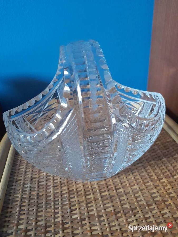 Kryształowy koszyczek z lat 7080 PRL Warszawa sprzedam