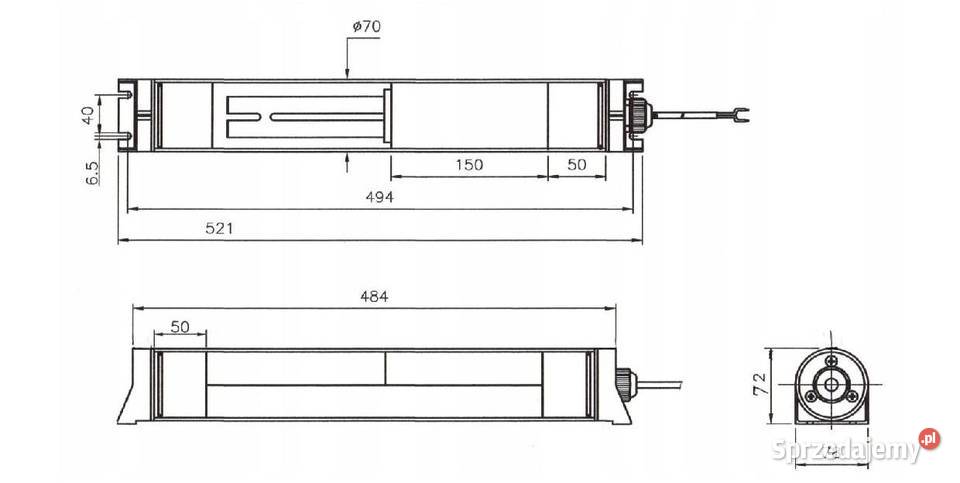 Lampa jarzeniowa do maszyny AC24V SZKŁO Biznes i Przemysł śląskie Bytom