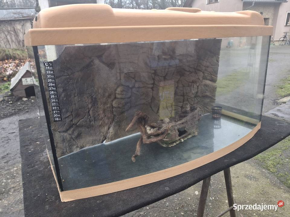 AKWARIUM PANORAMICZNE 112L Pokrywa Filtr Grzałka opolskie Korfantów