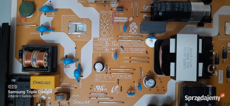Samsung ue43AU7172K ZBITA MATRYCA śląskie Sosnowiec