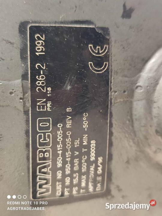 Zbiornik powietrza Wabco 9504150050 Wilkowo