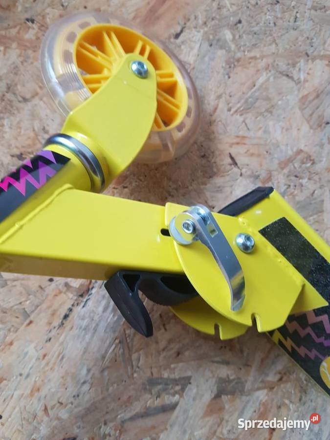 HULAJNOGA SKŁADANA DZIECI żółta palma Głogowa sprzedam