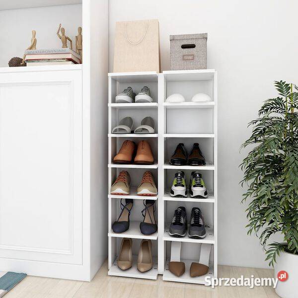 vidaXL Szafki na buty 2 białe 275x27x102 Szafki Warszawa