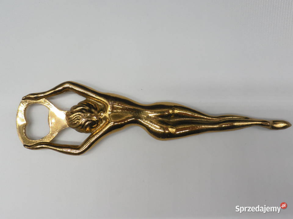 Kolekcjonerski Mosiężny Otwieracz Akt Kobiety Raszków