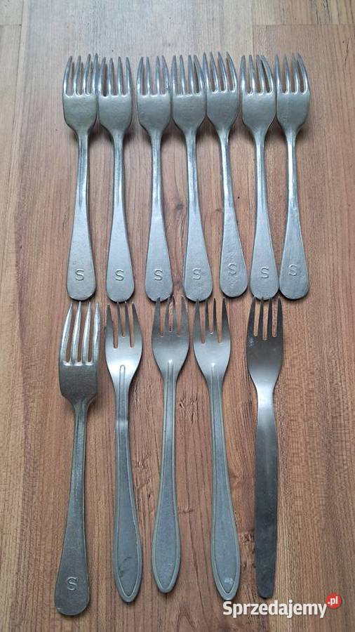 Stare Sztućce Widelce WP i SP Elektron PRL Świecie