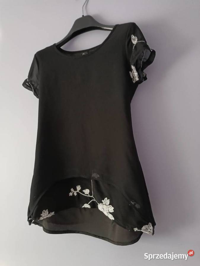 Bluzeczka damska czarny Bluzki i koszule wielkopolskie Śrem