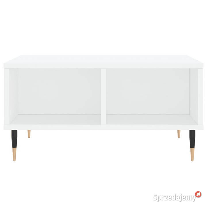 Stolik kawowy biały 60x60x30 materiał Warszawa