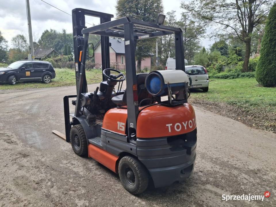 Wózek widłowy Toyota 6 FGL 15 GAZ Ładny stan nie małopolskie Dąbrowa Tarnowska
