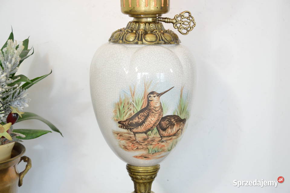 pałacowa ceramiczna LAMPA NAFTOWA niemiecka 499