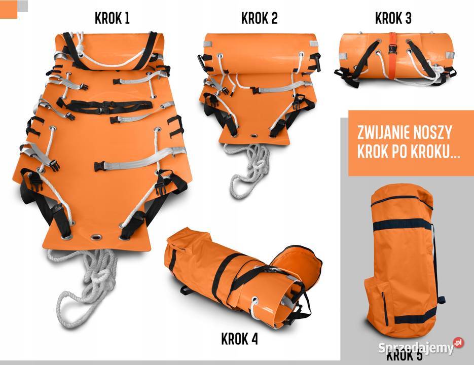 NOSZE TRANSPORTOWE ZWIJANE SKED Z POKROWCEM śląskie