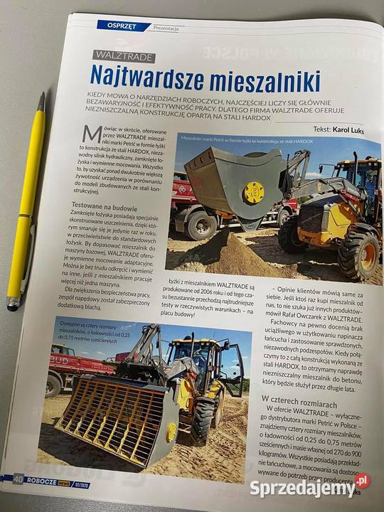 MIeszalnik do betonu Łyżka z mieszalnikiem Łódź