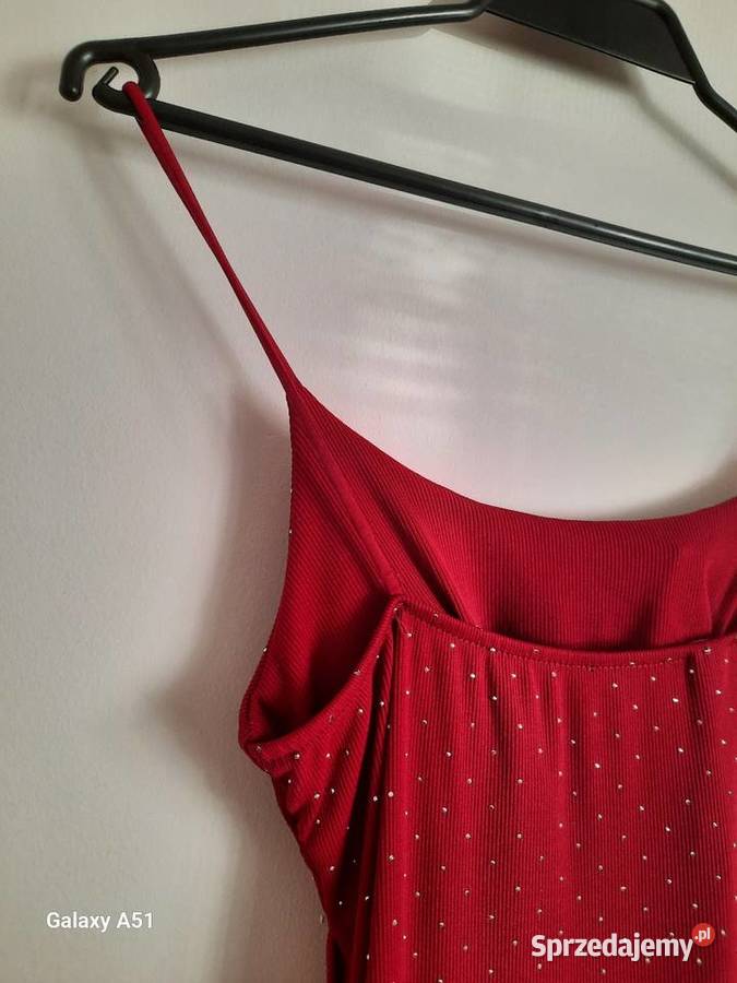 Burgundowa sukienka Łążynek sprzedam