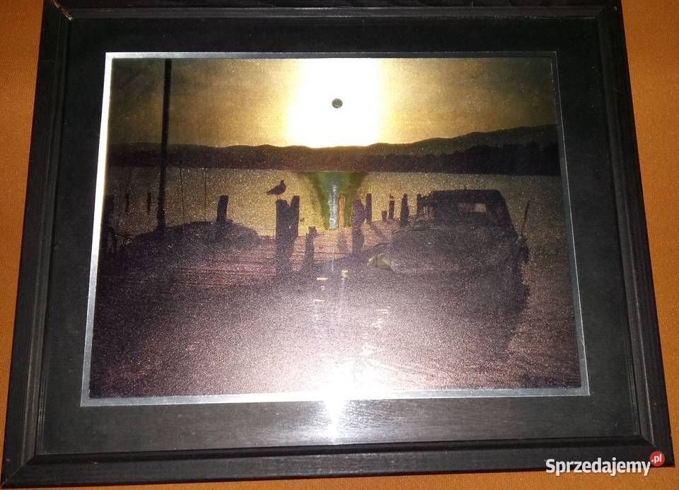 Obraz laserowy 22x27 jesień i zachód słońca na Łódź